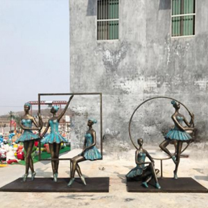 芭蕾舞者 玻璃鋼仿銅青銅