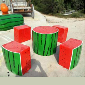 西瓜桌凳 玻璃鋼