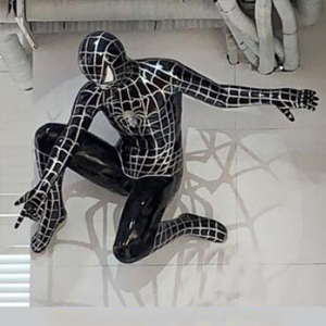 黑色蜘蛛俠 玻璃鋼卡通人物 復(fù)仇者聯(lián)盟