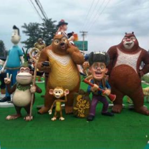 熊出沒一組 玻璃鋼