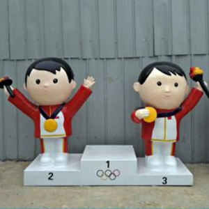 奧運互動人物 玻璃鋼