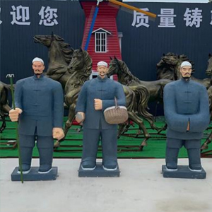 藝術(shù)農(nóng)民 玻璃鋼卡通人物