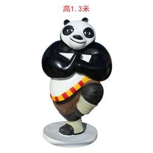 玻璃鋼噴漆功夫熊貓