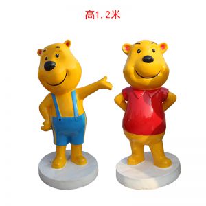 玻璃鋼卡通維尼熊