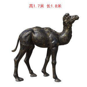 玻璃鋼仿銅小駱駝