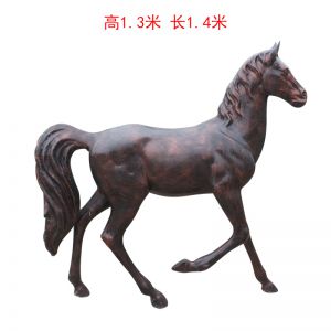 仿銅馬動(dòng)物景觀玻璃鋼