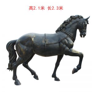 拉車仿銅馬 玻璃鋼