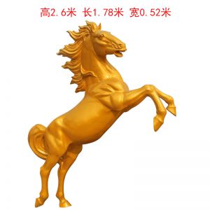 立樁金色馬玻璃鋼噴漆