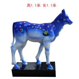 玻璃鋼彩繪牛