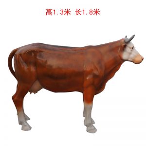 玻璃鋼黃牛仿真動物