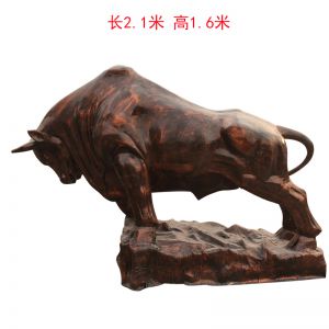 玻璃鋼仿銅開(kāi)荒牛