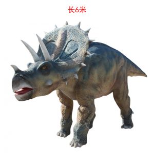 玻璃鋼仿真三角龍恐龍