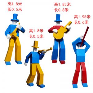 切面音樂人物玻璃鋼