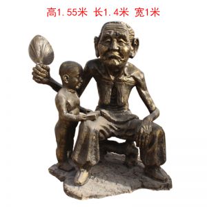 祖孫樂(lè)人物玻璃鋼