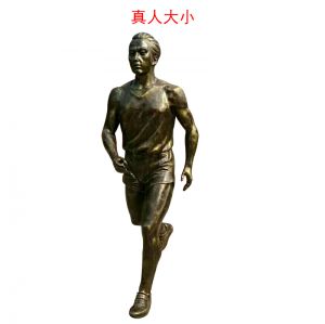 玻璃鋼仿銅跑步人物