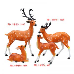 梅花鹿玻璃鋼仿真動物