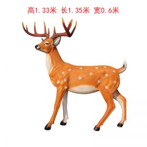 玻璃鋼仿真動(dòng)物梅花鹿
